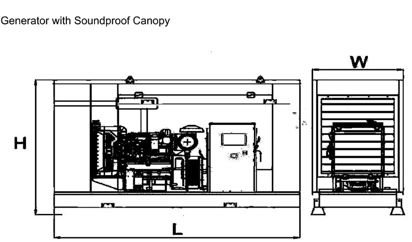 Perkins Uk - 22 kva Diesel Silent Generator - Leroy Somer Alternator