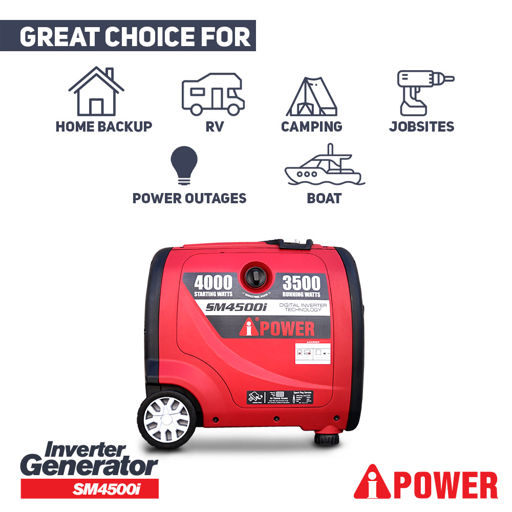 Inverter Generator with Remote Start Option - Model SM4500i / SM4500DI